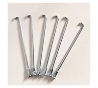 Yvxotrxnk 36 Spokes & Nipples 8G Heavy Duty Motorcycle Spokes - 4,0 mm 45# Steel J-Bend Spokes for Off-Road E-Bike & Motor Bike - Extreme Duty Wheel Building Kit (4,0 x 180 mm Silver)