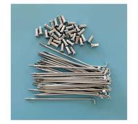 Yvxotrxnk 36 spokes per biciclette elettriche con nipple, 12 g, 2,6 mm, kit spoke in acciaio per la riparazione di biciclette, 60 mm - 305 mm, lunghezza regolabile (155 mm)