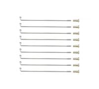 Yvxotrxnk 37 spokes per biciclette elettriche da 13 g, 2,23 mm, con superficie galvanizzata, lunghezza personalizzata per riparazione e costruzione di ruote (lunghezza 115 mm)