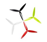 Yvxotrxnk 4 eliche Flash 7040 Tri-Blade 7 pollici, 7 x 4 x 3 CW CCW Prop for FPV Drone Racing, Freestyle & Long Range Quadcopter, High Efficiency Design (Red-4 pezzi)