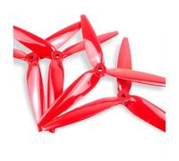 Yvxotrxnk 4 eliche Tri-Blade 7040 7 pollici, 7 x 4 x 3 CW CCW PC Props for FPV & Long Range Drones, High Performance Upgrade for MAK4 Models (4pcs2L2R 7040 Red)