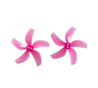 Yvxotrxnk 4 paia di eliche D63 63 mm 2,5 pollici a 5 blade 1,5 mm per RC FPV Racing Freestyle Duct Drone, High Thrust PC Prop for Cinewhoop Quadcopter 4CW 4CCW (4 paia rosa, 1,5 mm)