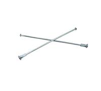 Yvxotrxnk 40 pezzi 9 G Heavy Duty Straight Pull Spokes, 3,42 mm 45# Steel Motocross Wheel Spokes, Light Blue Straight Head Motorcycle Spokes for Dirt Bike & E-Moto, lunghezza 119 mm