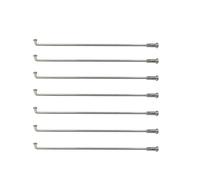 Yvxotrxnk 40 Spokes & Nipple per motociclette 9G - 3,5 mm 304 Stainless Steel J-Bend Spokes for Motocross & Dirt Bike - Heavy Duty Silver Wheel Spokes (lunghezza 182 mm)