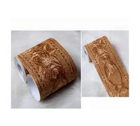 Yvxotrxnk Autoadesivo 3D Skirting Board 5M/196in, PVC Wallpaper Sticker for Living Room & TV Background Wall, Peel and Stick Waterproof Border Trim(F)