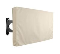 Yvxotrxnk Beige Outdoor TV Cover Weatherproof Dust-proof, Universal TV Screen Protector for 32 36 40 46 50 55 60 65 pollici LCD Television, Garden Patio Protector (beige, 60-65 pollici)