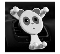 Yvxotrxnk Car Phone Holder Air Vent Mount - Universale Auto Clip Cradle for iPhone for Samsung for Xiaomi, Rotazione a 360° One Hand Hook Stand for All 4-7 Inch Phones (Bear Silver)