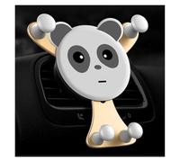 Yvxotrxnk Car Phone Holder Air Vent Mount - Universale Auto Clip Cradle for iPhone for Samsung for Xiaomi, Rotazione a 360° Un-Hand Hook Stand for All 4-7 Inch Phone (Bear Gold)