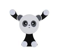 Yvxotrxnk Car Phone Holder Air Vent Mount - Universale Auto Clip Cradle for iPhone for Samsung for Xiaomi, Rotazione a 360° One Hand Hook Stand for All 4-7 Inch Phones (Bear Black)