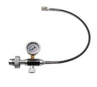 Yvxotrxnk Compatibile con thread DIN 477 | Fill Station Adaptor Valve for Air Diving Use, G5/8 Connect, 6000psi 400bar HPA, struttura in acciaio inox con pantaloni intrecciati da 50 cm