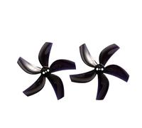 Yvxotrxnk Elica PC D63-5 2,5 pollici, 5 blade da 1,5 mm, per RC FPV Racing Drone, 4 paia, 8 pezzi Tri-Blade Prop per 95XV3 per cinewhoop, High Thrust 63 mm Prop for 2,5 pollici (nero)
