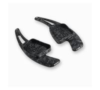 Yvxotrxnk Estensione per paddle shifter in alluminio per Audi forA3 forS3 forA4 forB9 forA5 forS5 forQ7 2016-2017 forTT forTTS Steering Wheel Enhancement(fibra di carbonio nera)