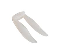 Yvxotrxnk F4019 Floppy Proppy 2 blade elica pieghevole a 3 blade 4 pollici per drone FPV, 4 paia di parti multirotore 3 fori CW CCW PC Props for RC Quadcopter (F4019-2 bianco latte)