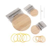 Yvxotrxnk For Mini Darning Loom Machine with Istructions & Accessories, DIY Small Mender Loom for Apparel Sewing, Kit portatile completo per calzini e riparazioni di abbigliamento, Beginner Weaving