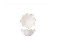 Yvxotrxnk Gold-Rimmed Ceramic Small Dish Set Multipurpose Soy Vinegar Saucer & Dip Bowl for Hot Pot, Sushi, Pickles - Elegante Home Dining and Seasoning Plates(As Shown 16)