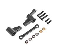 Yvxotrxnk Kit di aggiornamento CNC Metal Steering Assembly with Bearings for 1/14 Scale RC Car, High Precision Steering Linkage Group to Play & Improve Control (Steering Group TA)