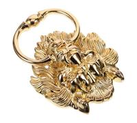 Yvxotrxnk Lion Head Door Knocker with Ring Pull Handle, Vintage Style Iron Front Door Knockers for Cabinets & Drawers, Decorative Antique Home Hardware