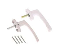 Yvxotrxnk Maniglia di trasmissione universale per porte Windows, Heavy Duty Sliding Rotating Handle Set per porte in alluminio UPVC, struttura in lega di zinco e acciaio, meccanismo di bloccaggio