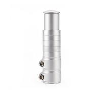 Yvxotrxnk Regolabile per cycle Stem Height Extender 28,6 mm per MTB Road Bike, High Strength Aluminum Alloy Handlebar Riser Adapter Bike Fork Stem Rise Up Cycling Parts (Silver Extended)