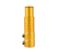 Yvxotrxnk Regolabile per cycle Stem Height Extender 28,6 mm per MTB Road Bike, High Strength Aluminum Alloy Handlebar Riser Adapter Bike Fork Stem Rise Up Cycling Parts (Yellow Extended)