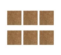 Yvxotrxnk Reusable Chicken Nest Pads, 2/3/6pcs Coconut Fiber Egg Cushions - Washable, Warm Nesting Box Liners for Hens, Protect Eggs & Improve for Coop Hygiene (6pcs 25x25cm)