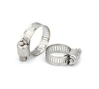 Yvxotrxnk Set di 3 - 10 morsetti per pantaloni in acciaio inox, regolabili 6 - 311 mm, clip per pantaloni Worm Gear per tubi d'acqua, plumbing & Automotive (33 - 57 mm)