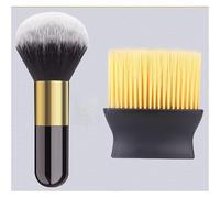 Yvxotrxnk Spazzole per la pulizia degli interni dell'auto, set da 2 pennelli morbidi con manico per ventole d'aria, cruscotto, crevices e gap, strumenti per la pulizia dell'auto senza graffi (testa