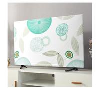 Yvxotrxnk Universal for TV Dust Cover for TV Screen 43 50 55 65 pollici, Hanging Design Soft Fabric Dust-Proof Protector for Household LCD for LED Flat Screen Television (AIRSUN Fresh, 43 inches)