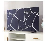Yvxotrxnk Universal for TV Dust Cover for TV Screen 43 50 55 65 pollici, Hanging Design Soft Fabric Dust-Proof Protector for Household LCD for LED Flat Screen Television (Starry Sky, 40-42 inches)