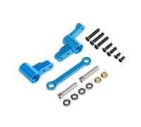 Yvxotrxnk Upgraded Metal Steering Group with Ball Bearings, High Strength Steering Linkage Assembly for 1/14 Scale RC Cars, CNC Aluminum Alloy Performance Upgrade Parts (Blue)
