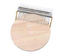 Yvxotrxnk Wooden Darning Loom Machine for Quick & Beautiful Stitching, Handheld Mending Tool & Weaving Loom, Portable Repair Kit for Socks Sweaters, DIY Small Loom Craft for Beginners (42 hooks)