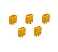 Yvxotrxnk XT30 XT30U XT60 XT60H XT90 EC2 EC3 EC5 T Plug Plug | Maschio Female Gold Plated Banana Plug for RC Parts, Lipo Battery, Drone, ESC, Car, Airplane (5 pezzi XT60 volte)