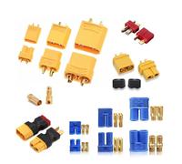 Yvxotrxnk XT30 XT30U XT60 XT60H XT90 EC2 EC3 EC5 T Plug Plug | Maschio Female Gold Plated Banana Plug for RC Parts, Lipo Battery, Drone, ESC, Car, Airplane (3,5 mm Plug 10 paia)