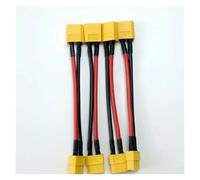 Yvxotrxnk XT60 Male Female Extension Cable 10 cm, 14 AWG Silicone Wire Dual Connector, 4 pezzi/8 pezzi per batteria RC LiPo, motore, ESC DIY (4 pezzi XT60 M to F)