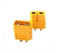 Yvxotrxnk XT60 XT30 XT90 Male Female Connectors Set | Gold Plated High Current Power Plugs for RC Lipo Battery, Drone, Airplane, Car (XT60 Male Female, 5 pezzi)
