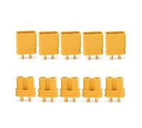Yvxotrxnk XT60 XT60H XT30 XT30U XT90 T-Plug EC3 EC5 EC8 Maschio Female Connectors | Gold-Plated RC Lipo Battery Plugs for Drone, Car, Airplane | Universal Hobby Connector Assortment Kit (Lavender)