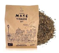 YVY Maté Torrefied Bio 500 g - Yerba maté biologico ed equo - Amarezza moderata, ideale per il consumo quotidiano - Eco-ricarica richiudibile
