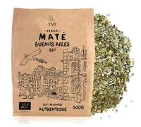 YVY MATÉ Yerba Mate Bio Buenos Aires 500g | Mate Bio, equo e non affumicato | Basso in Polvere, con Aste | Maté Autentico | Coppa tipica Argentina | Bevanda Caffeina | Gusto intenso e complesso