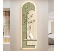 YVYKFZD Lampada da Parete 3D Imitazione, Sculture da Paretes a LED, Decorazioni da Parete in Pietra arenaria, Creativa Decorazione da paretes, for Ingresso, corridoio(Green a,40x120cm/15.7"x47.2")