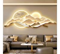 YVYKFZD Lampada da Parete 3D, Sculture da Parete a LED, Decorazioni da paretes di paesaggi Cinesi, Decorazione da paretes con Alimentatore, for Ingresso, corridoio(Style g,100x35cm/39.3"x13.7")