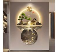 YVYKFZD Lampada da Parete 3D, Sculture da Paretes a LED, Decorazioni da paretes Tradizionale Cinese, Decorazione da Parete Creativa, Pittura da Appendere alle pareti(Style a,90x135cm/35.4"x53.1")