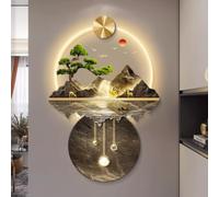 YVYKFZD Lampada da Parete 3D, Sculture da Paretes a LED, Decorazioni da paretes Tradizionale Cinese, Decorazione da Parete Creativa, Pittura da Appendere alle pareti(Style d,70x105cm/27.5"x41.3")