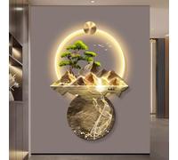 YVYKFZD Lampada da Parete 3D, Sculture da Paretes a LED, Decorazioni da paretes Tradizionale Cinese, Decorazione da Parete Creativa, Pittura da Appendere alle pareti(Style z,70x105cm/27.5"x41.3")