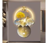 YVYKFZD Lampada da Parete 3D, Sculture da Paretes a LED, Decorazioni da paretes Tradizionale Cinese, Decorazione da Parete Creativa, Pittura da Appendere alle pareti(Style i,80x120cm/31.4"x47.2")