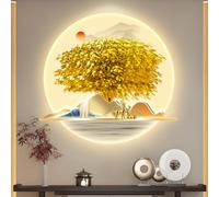 YVYKFZD Lampada da Parete 3D, Sculture da Paretes con Luce LED, Decorazioni da Parete Creativa, Decorazione da paretes for Ingresso, corridoio, Camera da Letto(Style y,84x70cm/33.0"x27.5")