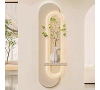 YVYKFZD Lampada da Parete murale 3D, Sculture da Paretes in arenaria a LED, Decorazioni da Parete Verticale, Decorazione da paretes for Ingresso, Soggiorno, corridoio(Brown,40x120cm/15.7"x47.2")