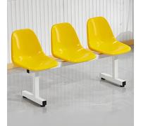 YVYKFZD Panca per Sala d’Attesa a 3 posti, Sedie per sala d'attesa panca pers esterni, Sedie Ufficio con schienale, Panca pers Salas Attesa squadre e riserve(Yellow 1)