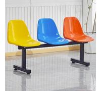 YVYKFZD Panca per Sala d’Attesa a 3 posti, Sedie per sala d'attesa panca pers esterni, Sedie Ufficio con schienale, Panca pers Salas Attesa squadre e riserve(Colorblock 2)