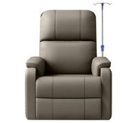 YVYKFZD Poltrona Per Prelievo di Sangue, Poltrona Medica in pelle, Poltronas Per Infusione Singola con braccioli, Sedie pers sala d'attesa completamente reclinabili(Dark gray)