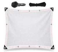 YVYKFZD Rete Ombreggiante bianco al 55% con occhielli, Rete Telo Ombra Ombreggiante da giardino Copertura, Vela Ombreggiantes traspirante, Rete Parasole for esterni(21x66ft/6.5x20m)